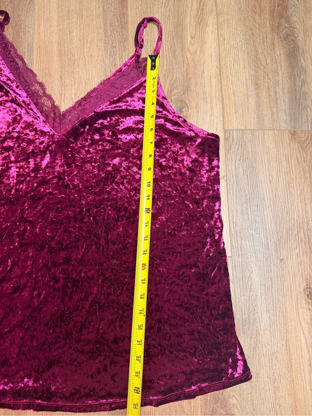 Torrid Burgundy Velvet Lace Cami Y2K Whimsigoth Boho Dark Feminine Date Night - Picture 11 of 13